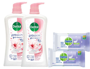 Dettol Proskin Skincare Sakura Blossom Shower 950g Twin Pack