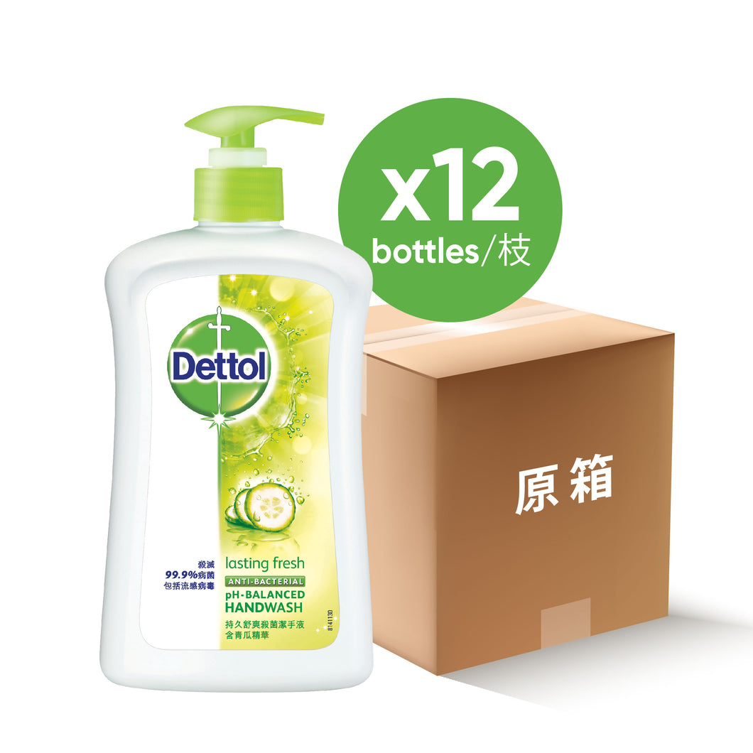 Dettol Anti-bacterial Handwash Lasting Fresh 500g X 12